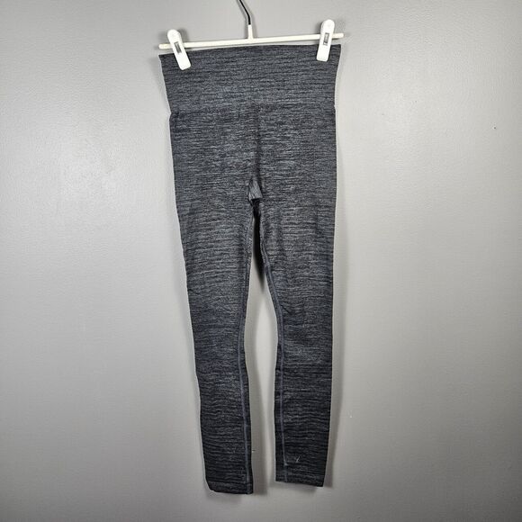 Women's Athleta Seamless Training Tight Textured Size Small Dark Heather Grey - Picture 1 of 4